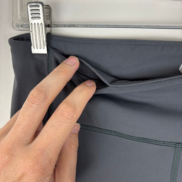 IBKUL Performance Leggings Gray Medium pockets UPF activewear athletic running - Picture 5 of 10